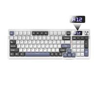 Zktfyshk Full Size Interconnected Keyset with NUMBER Code Change Technology 5 Stage Noise Suppression Structure and Physical Audiovisual Control Connection Permanent ABS Keycaps Keyset