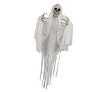 Zktfyshk Halloweens Spirit Doll Decorations Eye Catching Skull Head Shape Ornament Terrifying Festives Embellishment