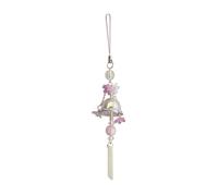 Zktfyshk Handmade Jellyfish Winds Chimes Glass Flower Pendant Phone Strap Decoration For Nature Styles Lovers Daily Casual Use