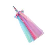 Zktfyshk Horn Rainbow Flower Headband Halloween Headwear Halloween Party Photo Props Flower Party Headwear Cosplay Accessories