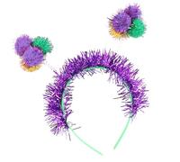 Zktfyshk MardiGras Festival Pompoms Hairband Carnivals Party Headwear For Various Outfit And Occastion