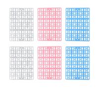 Zktfyshk Pet Enclosure Floor Mat Ventilated Grids Design Washable Foot Pad for Chinchillas Rabbits Small Animal Habitat 6PCS Pet Cage Accessories