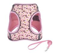 Zktfyshk Secure Large Dog Harness Reflective Stripe for Small Breeds Without Pull Breathable Vest Leash Small Harness