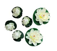 Zktfyshk Sturdy Waterproof Artificial Water Lilies Foam Set with Realistic Texture for Garden Decors Pool Parties and More Portable Dance Props
