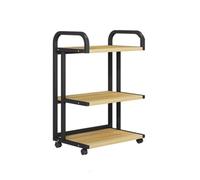 zktoermn 3/4-Tier Rolling Printer Stand With Wheels, Large Utility Rack For Home Office Books, Files & Office Supplies Organizer(40x50x88cm)