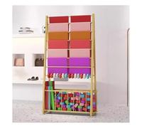 zktoermn Retail Wrap Tissue Paper Holder Rack, Floor Commercial Roll Wrapping Paper Display Stand,scarf Stand, for Florist/Gift Shop/Craft Room/Cake Shop(Gold,70x40x170cm)