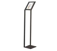 zktoermn Theft-Preventing Tablet Floor Stand, Commercial Floor Kiosk with Universal Enclosure, Theft-Preventing Security Stand for Retail, Trade Shows, POS, and Public Use(Black,24x25x120.5cm)