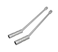 ZKTOOL 14MM & 16MM Long Rod Universal Joint Magnetic Spark Plug Wrench, Thin Wall 12 Point 3/8 Inch CR-V Swivel Extension Spark Plug Socket, Spark Plug Puller, Spark Plug Removal Tools