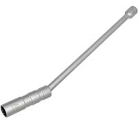 ZKTOOL 14mm Long Rod Universal Joint Magnetic Spark Plug Wrench, Thin Wall 12 Point 3/8 Inch CR-V Swivel Extension Spark Plug Socket, Spark Plug Puller, Spark Plug Removal Tools