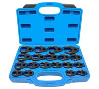 ZKTOOL 19PC Crowfoot Flare Nut Wrench Set, 3/8” and 1/2” Drive Metric Tool 8 to 32 mm Sizes,Flare Nut Wrench Set for 3/8in and 1/2in Drive Ratchet.