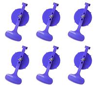 ZKTOOL 6PCS Suction Cup Clamp Set, Suck-N-Clamp for Fix Leaks in Convertibles, Window Suction Cups for Sealing Rear Window to Top, Glass Clamp for Convertible Glass Windshield Repair Gluing