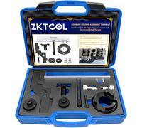 ZKTOOL Engine Timing Tool, Crankshaft Shock Absorber Bracket, Balance Shaft Preload Tool, VCT Solenoid Valve Seal Mounting, Compatible with Ford 2.0L Duratec Escape Lincoln 2.3L EcoBoost Edge Ranger