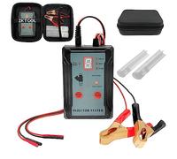 ZKTOOL Universal Fuel Injector Cleaner And Tester Kit 2 Adapters, 8 Pulse Modes, 12V/5V Output Power-Test and Clean Two Fuel Injectors Simultaneously-DIY Cleaning Tool with Short Circuit Protection.