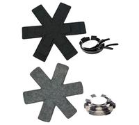 ZKUNL Felt Pot Protectors, 12 Piece Set, Stackable Pot Covers Adjustable Size for Frying Pan, Saucepan, Bowl, and Kitchen Utensils (38cm + 35cm + 26cm)