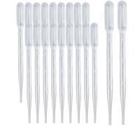 Zkupanx 20 Pcs Pipettes 3ML - Flexible Eye Dropper for Precise Liquid Transfer, Excellent Suction - Perfect for Oils, Resin, Crafts, Labs, Kids Activities - Plastic