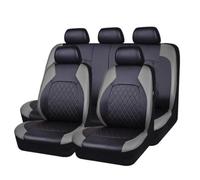 ZKUZKA 9Pcs Car Seat Cover Sets for Volkswagen Golf 2008-2013 golf 6, Leather Waterproof Breathable Seat Covers Full Set Seat Protector,C-Grey