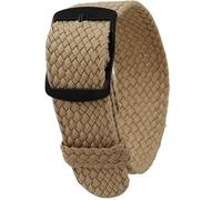 ZKXGVBRWQHT Sailcloth Classic Nylon Watch Strap,18 20 22 mm, Vintage Wearable Breathable Replacement Accessories, 1 Piece(Beige (Black),18mm)