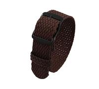 ZKXGVBRWQHT Sailcloth Classic Nylon Watch Strap,18 20 22 mm, Vintage Wearable Breathable Replacement Accessories, 1 Piece(Brown (Black),18mm)