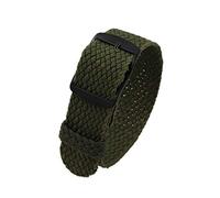 ZKXGVBRWQHT Sailcloth Classic Nylon Watch Strap,18 20 22 mm, Vintage Wearable Breathable Replacement Accessories, 1 Piece(Dark Green (Black),20mm)