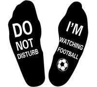 Zkxiyuan Funny Christmas Gifts for Football Fans Do Not Disturb I'm Watching Football Socks Mens Birthday Gifts for Dad Husbands Teen Boys Sons, Novelty Stocking Fillers for Men Women