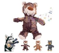 ZKXMCL Indestructible Robust Bear, 2025 Upgrade Dogs Toys, Indestructible Dog Toys to Keep Them Busy, Dog Companion for Heavy Chewers, Squeaky Dog Toys for Large Small Dogs