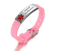 ZKXXJ Medical Alert Bracelets for Men Women - Silicone Wristband Emergency ID Identification Bracelet Caduceus Cuff Bracelet Health Alert Systems Awareness Allergy Jewelry for Teens Adults, 8.3 inches