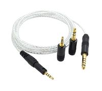 Zkydhbd 1.5m Headset Cable For Technica ATH-M50X M40X M70X Headphones Cord With Detachable 3Plugs Improve Your Music Pleasure Spatial Perception