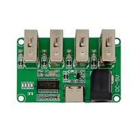 Zkydhbd 1-to-4 USB2.0 Splitter Docking Station Module Replacement For Keyboards Dongle Devices Type C Dock