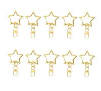 Zkydhbd 10PCS Elegant Star Chains with Figure 8 Metal Keychain Stylish Rings Suitable for Youthful Adults Present Fashionable Accessory