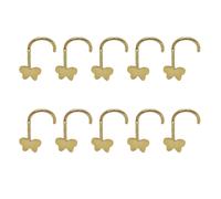 Zkydhbd 10pcs Multifunctional Stainless Steel Butterfly Nose Studs Body Jewelry For Lip Tragus Piercings Women Accessory Versatile Fashion Nose Piercing Jewelry