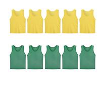 Zkydhbd 10PCS Soccers Practice Gear Elastic Vests Multiple Color Option Wash Resistant Fabric For Team Sports Adult Football Apparels