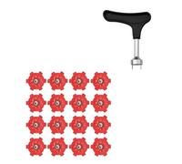 Zkydhbd 16Pcs Nonslip Golfs Spikes Pin Shoes Replacement Studs Screw Type Shoe Nails Golfs Accessories Enduring Nonslip Golf Pin Fast Twists Turn Screw Studs