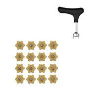 Zkydhbd 16Pcs Nonslip Golfs Spikes Pin Shoes Replacement Studs Screw Type Shoe Nails Golfs Accessories Enduring Nonslip Golf Pin Fast Twists Turn Screw Studs
