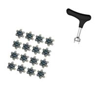 Zkydhbd 16Pcs Nonslip Golfs Spikes Pin Shoes Replacement Studs Screw Type Shoe Nails Golfs Accessories Enduring Nonslip Golf Pin Fast Twists Turn Screw Studs