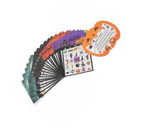 Zkydhbd 24 Sheets Halloween Bingo Cards with Festive Patterns Interactive Halloween Party Game for All Ages Halloween Collectible Cards