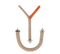 Zkydhbd 2PCS Bird Stand Perches For Parakeets Standing Climbing Tree Branches Hemprope Bird Grinding Toy Cage Entertainment Toy