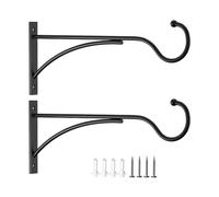 Zkydhbd 2pcs Outdoor Indoor Planter Hook Wall Mount for Hanging Plant, Baskets, Wind Chimes, Bird Feeders, Bird Houses Wall Mounted Plant Hangers Outdoor Plant Flower Pots