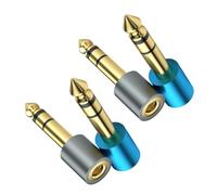 Zkydhbd 3.5mm Female To 1/4 6.35mm Male Adapter Port 3.5mm Guitar Converter For Loudspeaker Camcorder Recorders Studio Equipment Adapter