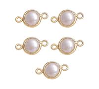 Zkydhbd 5PCS Elegant Pearls Charm Necklace Pendant Pearls Handmade Jewelry Pendant For Making And Creative Crafting Connectors
