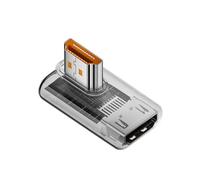 Zkydhbd 90-Degree Adapter 8K60Hz 4K120Hz Right Angled Coupler for PC Projector ABS Housing 8 Styles HDTV Female to Male Adapters