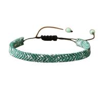 Zkydhbd Adjustable Bead Geometric Shape Accent Wrist Chian Handcrafted Jewelry Women Lady Fashionable Beaded Accessory