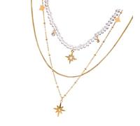 Zkydhbd Adjustable Layer Chain Necklace Featuring Shimmering Stones In 3 Customizable Lengths Stainless Steel Adjustable Layer Jewelry Set
