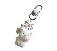 Zkydhbd Adorable Bear Bag Hanging Ornament Charm Bear Rings Portable Accessory Great for Daily Use and Celebrations Fun Student Accessories