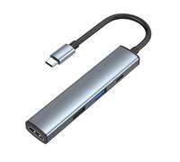 Zkydhbd Aluminum USB C Docking Station Supports 100W Fast Charging 4K HDTV Output Fast Speed Data Transfer