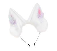 Zkydhbd Ancient Design Plush Cats Ear Hairband With Buttefly Tassels For Roleplay Event Masquerades Party And Halloween Headwear Plush Ears Hairband For Roleplay