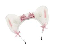 Zkydhbd Anime Cosplay Plush Headpiece Elastic Hair Band Animal Ears Design For Themed Event Daily Use Gothic Maid Cats Ear Hairband