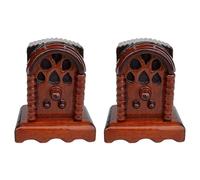 Zkydhbd Antique Miniature Radio With Mahoganies Wood Design Victorian Styles For 1/12 Scale Dollhouses And Photography Accessory Doll House Miniature Furniture