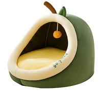 Zkydhbd Avocado Shape Pet Tent Soft Bed For Small Dogs & Cats Self-Warming Condo Machine Washable Cave Bed
