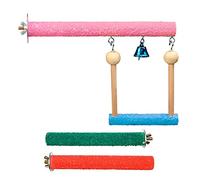 Zkydhbd Bird Perch Wood Top Wooden Branches Stand In Bird Cage For Parrots Budgies Parakeet Cockatiels Conure Lovebirds Bird Perch Toy Exercise For Cockatiel Conure