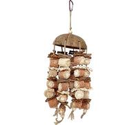Zkydhbd Bird Toy Parrot Chewing Toy Birdcage Tearing Biting Block Small Birds Cage Wooden Puzzle For Lovebirds Conures Parrot Toy Natural Wooden Block Toy